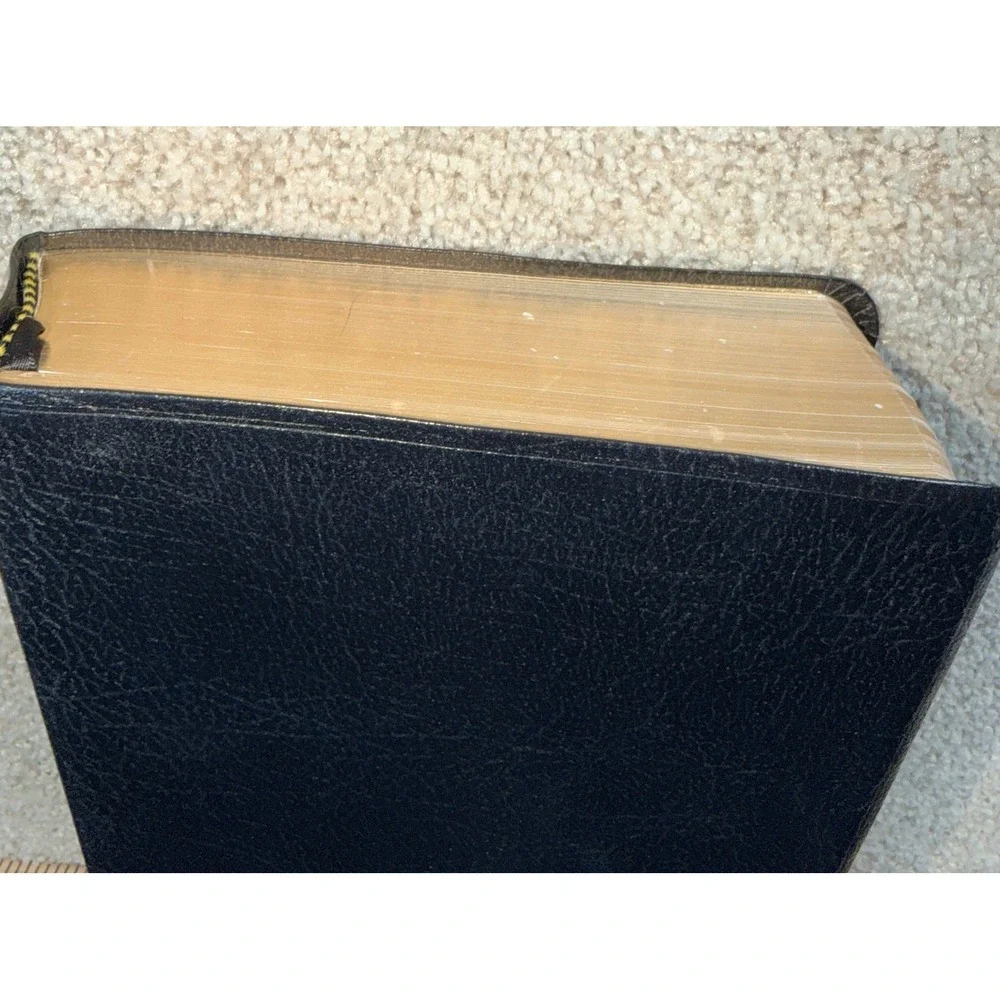 Zondervan NIV Life Application Study Bible Black Bonded Leather Gilded Gold Edge